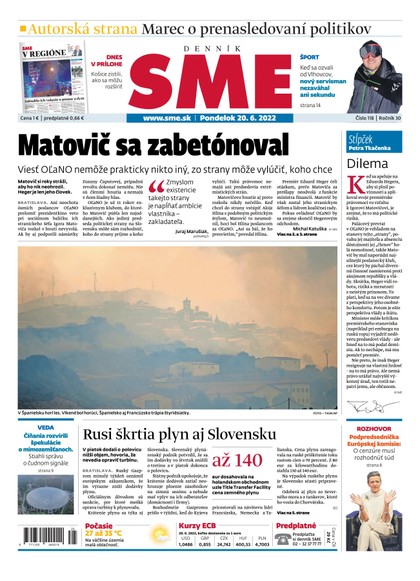 E-magazín SME 20-6-2022 - Petit Press, a.s. 