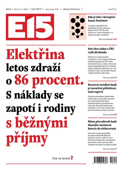 E-magazín E15 - 21.6.2022 - CZECH NEWS CENTER a. s.