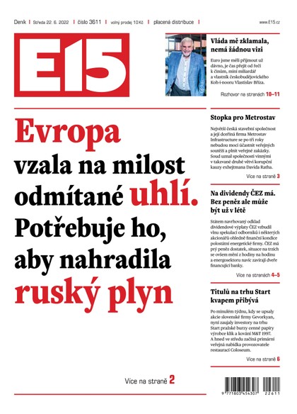E-magazín E15 - 22.6.2022 - CZECH NEWS CENTER a. s.