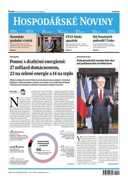 E-magazín HN 122 - 23.06.2022  - Economia, a.s.