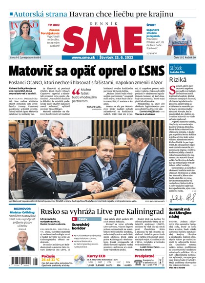 E-magazín SME 23-6-2022 - Petit Press, a.s. 