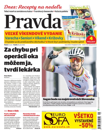 E-magazín Denník Pravda 24. 6. 2022 - OUR MEDIA SR a. s.