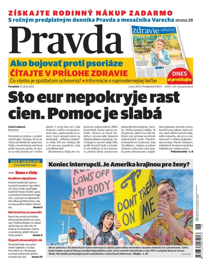 E-magazín Denník Pravda 27. 6. 2022 - OUR MEDIA SR a. s.