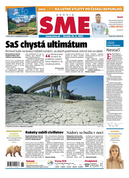 E-magazín SME 29-6-2022 - Petit Press, a.s. 