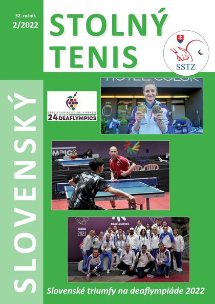 E-magazín Časopis Slovenský stolný tenis 02/2022 - Slovenský stolnotenisový zväz
