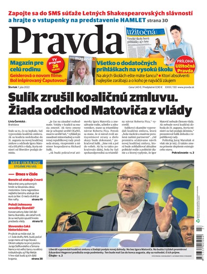 E-magazín Denník Pravda 7. 7. 2022 - OUR MEDIA SR a. s.