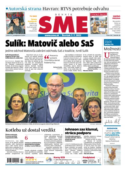 E-magazín SME denník  - Petit Press, a.s. 