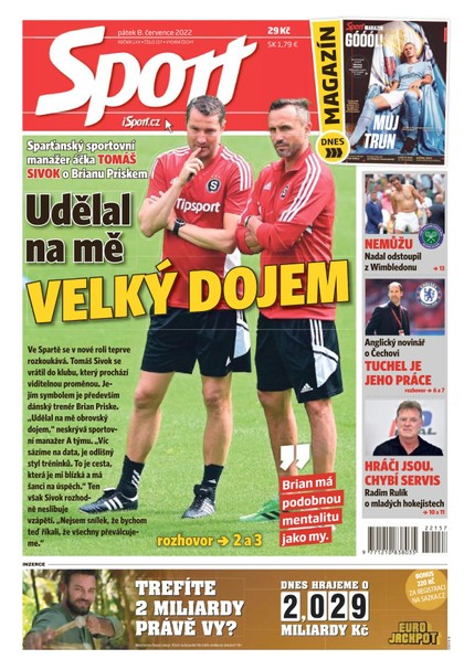 E-magazín Sport - 8.7.2022 - CZECH NEWS CENTER a. s.