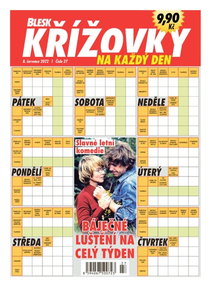 E-magazín BLESK KŘÍŽOVKY NA KAŽDÝ DEN - 27/2022 - CZECH NEWS CENTER a. s.