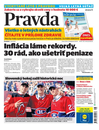 E-magazín Denník Pravda 11. 7. 2022 - OUR MEDIA SR a. s.