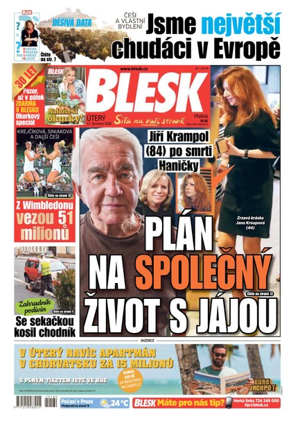 E-magazín BLESK - 12.7.2022 - CZECH NEWS CENTER a. s.