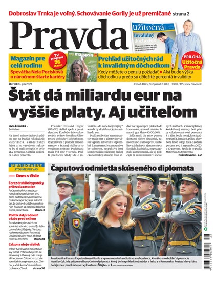E-magazín Denník Pravda 14. 7. 2022 - OUR MEDIA SR a. s.