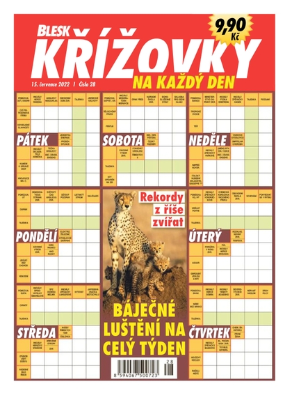 E-magazín BLESK KŘÍŽOVKY NA KAŽDÝ DEN - 28/2022 - CZECH NEWS CENTER a. s.