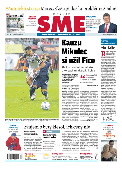 E-magazín SME 18-7-2022 - Petit Press, a.s. 