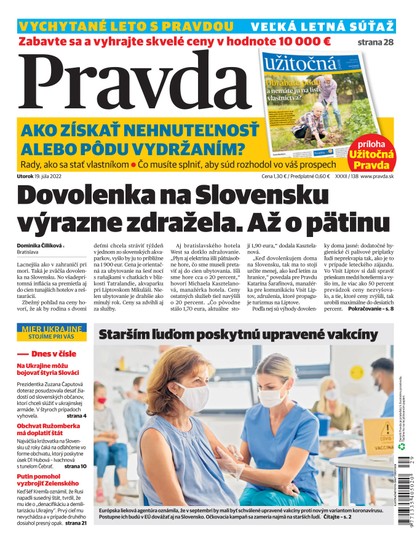 E-magazín Denník Pravda 19. 7. 2022 - OUR MEDIA SR a. s.