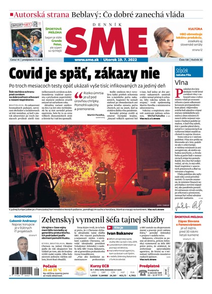 E-magazín SME 19-7-2022 - Petit Press, a.s. 