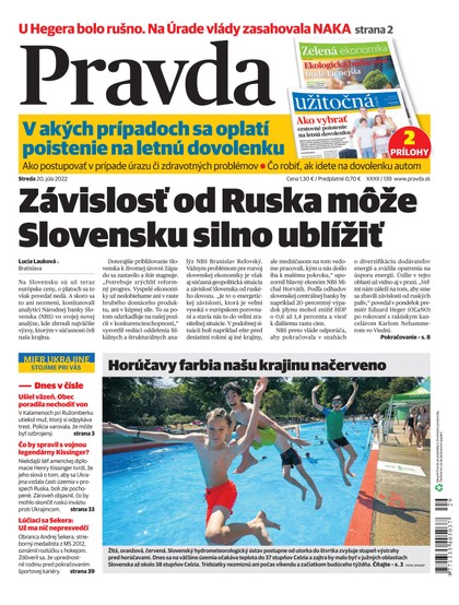 E-magazín Denník Pravda 20. 7. 2022 - OUR MEDIA SR a. s.
