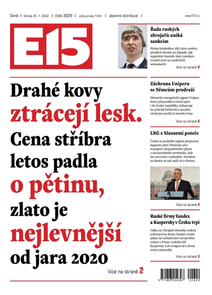 E-magazín E15 - 20.7.2022 - CZECH NEWS CENTER a. s.