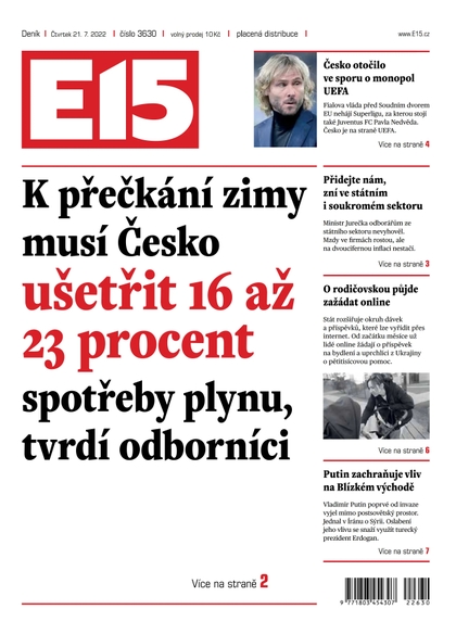 E-magazín E15 - 21.7.2022 - CZECH NEWS CENTER a. s.