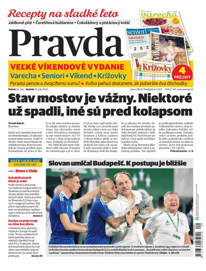E-magazín Denník Pravda 22. 7. 2022 - OUR MEDIA SR a. s.