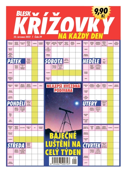 E-magazín BLESK KŘÍŽOVKY NA KAŽDÝ DEN - 29/2022 - CZECH NEWS CENTER a. s.