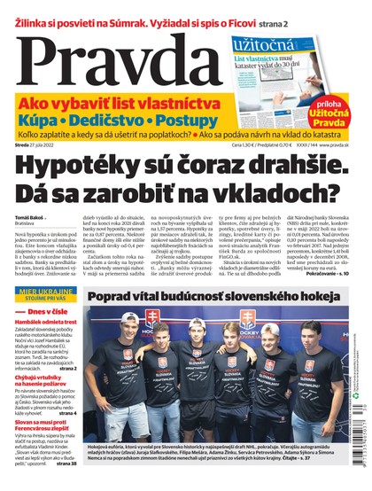 E-magazín Denník Pravda 27. 7. 2022 - OUR MEDIA SR a. s.