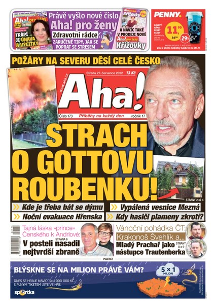 E-magazín Aha! - 27.7.2022 - CZECH NEWS CENTER a. s.