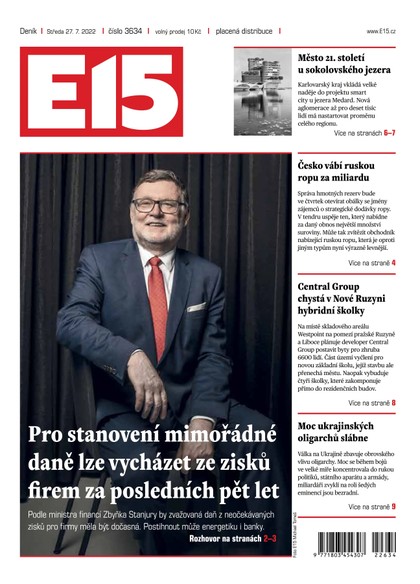 E-magazín E15 - 27.7.2022 - CZECH NEWS CENTER a. s.