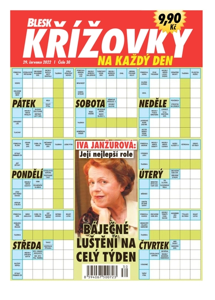 E-magazín BLESK KŘÍŽOVKY NA KAŽDÝ DEN - 30/2022 - CZECH NEWS CENTER a. s.