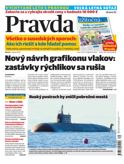 E-magazín Denník Pravda 2. 8. 2022 - OUR MEDIA SR a. s.