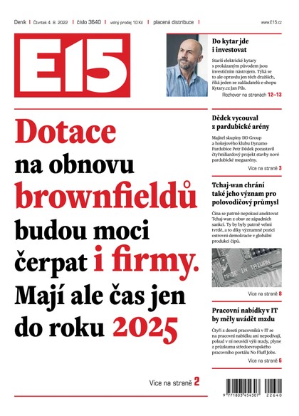 E-magazín E15 - 4.8.2022 - CZECH NEWS CENTER a. s.