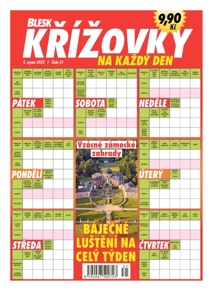 E-magazín BLESK KŘÍŽOVKY NA KAŽDÝ DEN - 31/2022 - CZECH NEWS CENTER a. s.