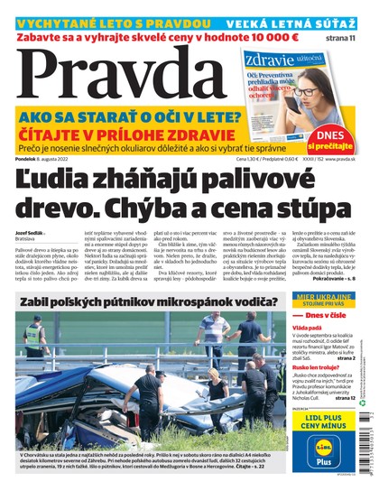 E-magazín Denník Pravda 8. 8. 2022 - OUR MEDIA SR a. s.