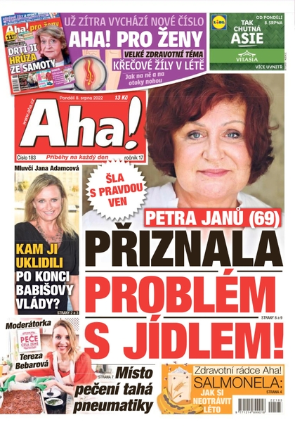 E-magazín Aha! - 8.8.2022 - CZECH NEWS CENTER a. s.