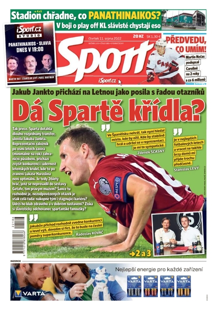 E-magazín Sport - 11.8.2022 - CZECH NEWS CENTER a. s.