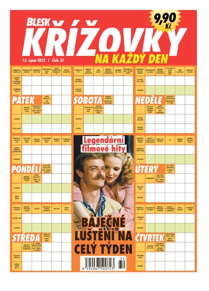 E-magazín BLESK KŘÍŽOVKY NA KAŽDÝ DEN - 32/2022 - CZECH NEWS CENTER a. s.