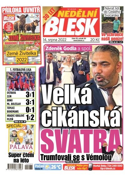 E-magazín NEDĚLNÍ BLESK - 14.8.2022 - CZECH NEWS CENTER a. s.