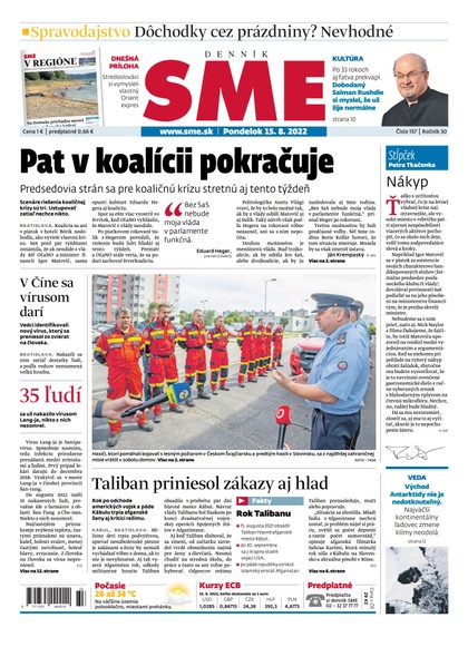 E-magazín SME 15-8-2022 - Petit Press, a.s. 