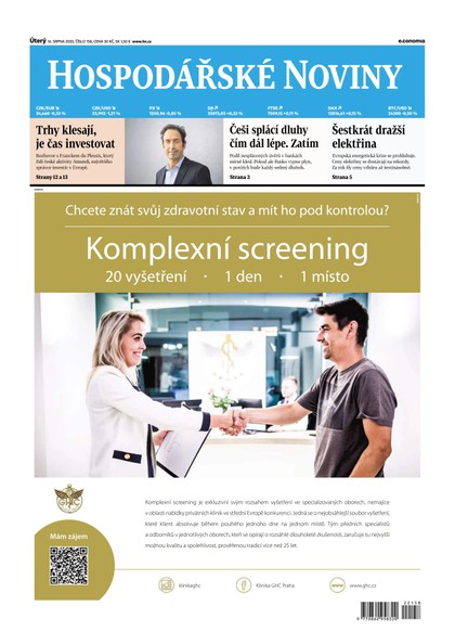 E-magazín HN 158 - 16.08.2022  - Economia, a.s.