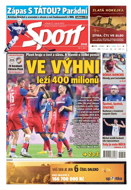 E-magazín Sport - 17.8.2022 - CZECH NEWS CENTER a. s.