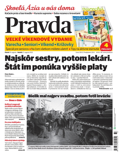 E-magazín Denník Pravda 19. 8. 2022 - OUR MEDIA SR a. s.