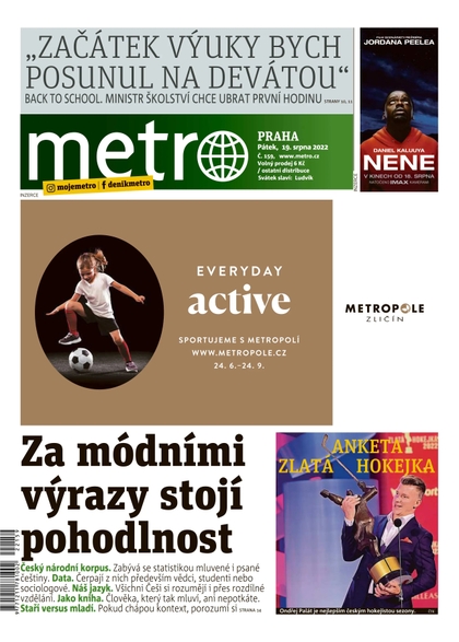 E-magazín METRO - 19.8.2022 - MAFRA, a.s.