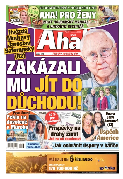 E-magazín Aha! - 19.8.2022 - CZECH NEWS CENTER a. s.