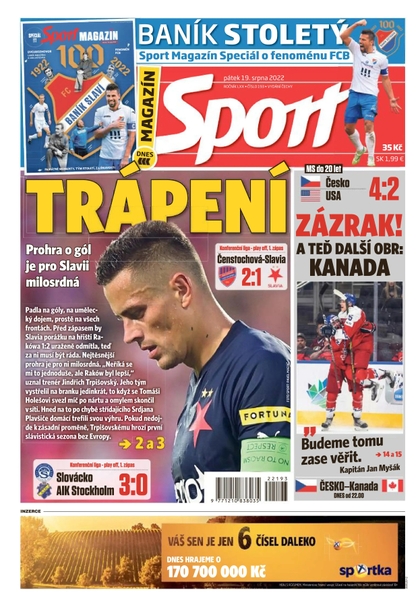 E-magazín Sport - 19.8.2022 - CZECH NEWS CENTER a. s.