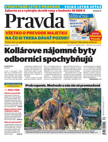 E-magazín Denník Pravda 23. 08. 2022 - OUR MEDIA SR a. s.