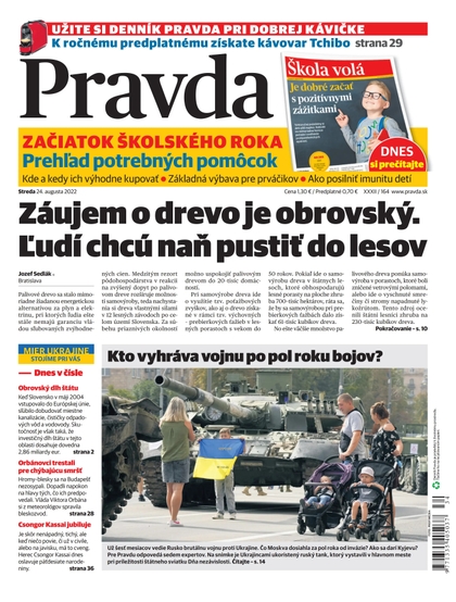 E-magazín Denník Pravda 24. 9. 2022 - OUR MEDIA SR a. s.