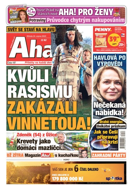 E-magazín Aha! - 24.8.2022 - CZECH NEWS CENTER a. s.