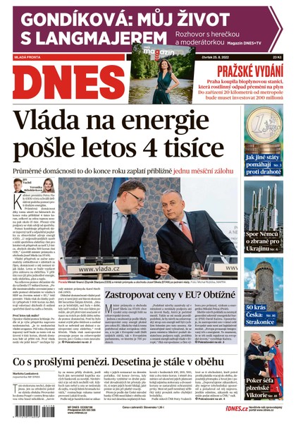 E-magazín MF DNES - 25.8.2022 - MAFRA, a.s.