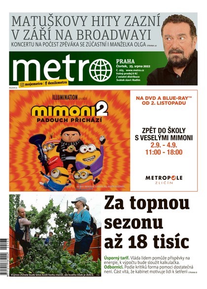 E-magazín METRO - 25.8.2022 - MAFRA, a.s.