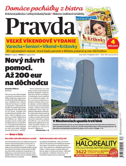 E-magazín Denník Pravda 26. 8. 2022 - OUR MEDIA SR a. s.